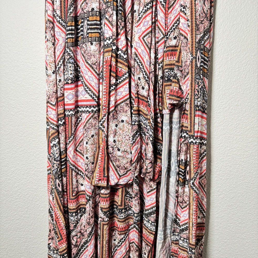 SHYANNE Boho Geometric‎ Print Maxi Wrap Skirt XS Tie Waist Western Festival - Picture 10 of 16